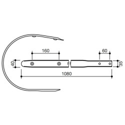 Grandiklis U formos kanalas 270024560N