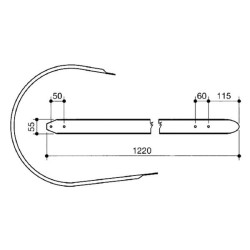 Žemas ėmiklio dirželis (visas) 0008080881KR