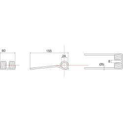 Paėmimo dantis Mengele 02106680N