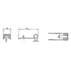 Raudonas rinktuvo dantis Deutz-Fahr VF11321160191N