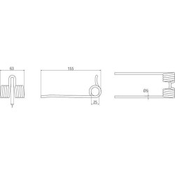 Rinktuvo dantis Pöttinger 436144N