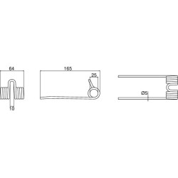 Rinktuvo dantis Pöttinger 436024N