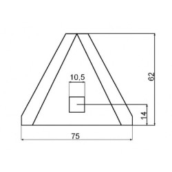 Tiektuvo vagono peilis KD1520046