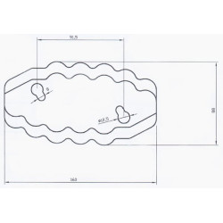 Pašarų vežimėlio peilis RH FM19315