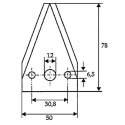 Pašarų vežimėlio peilis Strautmann FM19173