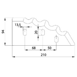 Pašarų vežimėlio peilis FM19117