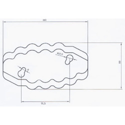 Pašarų vežimėlio peilis LH FM19316