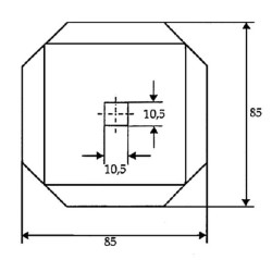 Kvadratinio tiektuvo vežimėlio peilis FM19100