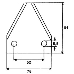 Pašarų vežimėlio peilis FM26501