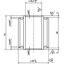 Tylus blokas H42 38x20 8223801