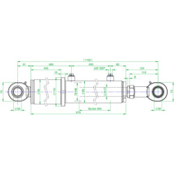 Vairo cilindras DL3570400 1150 GK30DO GIR30DO2RS BR DL3570400
