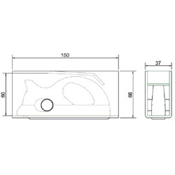 Cinkuota antgalis 150x66mm B37mm 709000KR