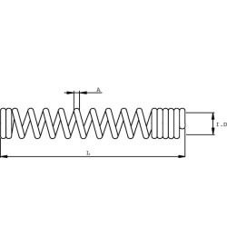 Apsauginė spyruoklė 2106 L150mm AKV2106150