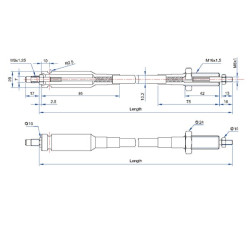 Kabelio ilgis  1700 mm AK170