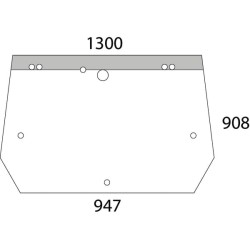 Case - IH JX1070U Maxxima D6859 Galinio lango viršutinė dalis