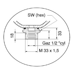 Akumuliatorius 0,75 l p030 B ELM07535000CF
