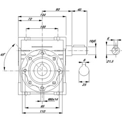 Sliekinės pavaros reduktorius I  10 GR06310