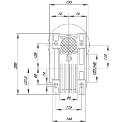 Sliekinės pavaros reduktorius I  25 GR11025