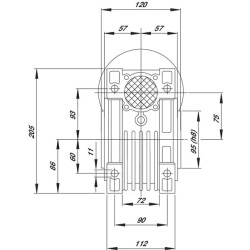 Sliekinės pavaros reduktorius I  80 GMR0758071B5
