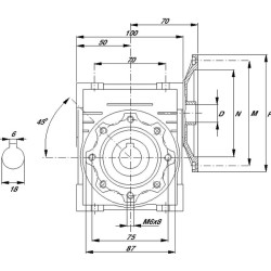 Sliekinės pavaros reduktorius I  100 GMR04010056B5