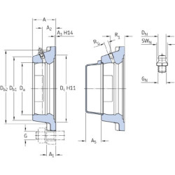 Guolio dangtelis SKF FY505MSKF