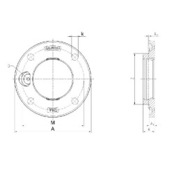 Guolio dangtelis, skirtas PME/RME 25 tipui GGME05INA