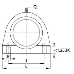 Plastikinis guolio dangtelis KLS RSHEY30TVVA