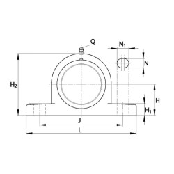 Plastikinis guolio dangtelis KLV RASEY50TVVA