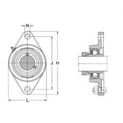 Korpuso blokas FYT SKF 7500FYTB45WF