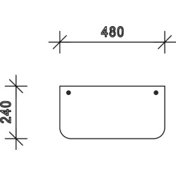 Case - IH 840 D7409 Apatinis galinis langas