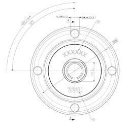 Akėčių disko stebulės guolio mazgas F67327004TILL
