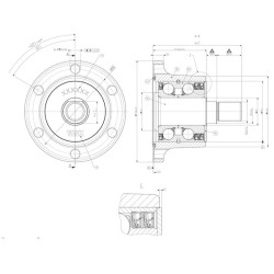 Akėčių disko stebulės guolio mazgas F67327006TILL