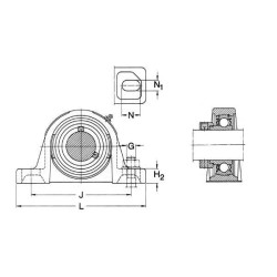Korpuso blokas SY SKF SY55FMSKF