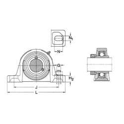 Korpuso blokas SY SKF 7500SY35WF
