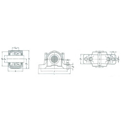 SKF guolio korpusas SE508607SKF