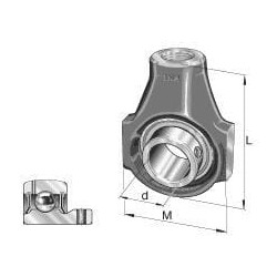 Pilnas spaustuko guolis PHEY25