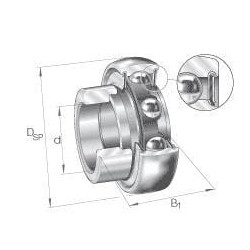 Guolio įdėklas 20x47x14mm INA/FAG RAE20NPPB