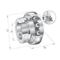 Guolio įdėklas 20x47x14mm INA/FAG GE20KTTB