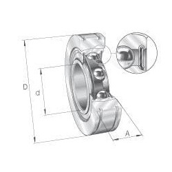 Pilnas guolių blokas BE35