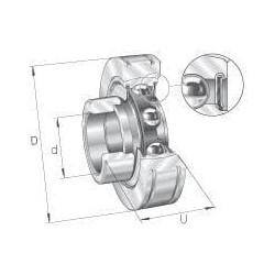 Pilnas guolių blokas PE20