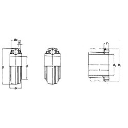Guolio įdėklas 60x130x36mm Jtekt/Koyo UK312