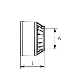 Apsauginis kūgis, apvalus D150/260 L2 517000H04CE