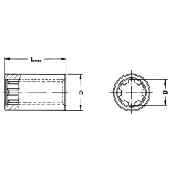 Smeigtukas stebulė 1-3/8z6 L60 226000304R05