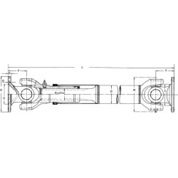 Kardaninis velenas 01-075-010 L350 EDS010750350E