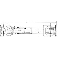Kardaninis velenas 01-075-010 L350 EDS010750350E