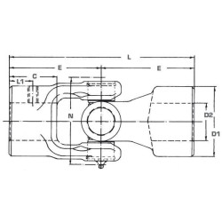 Jungtis D25 L120 EDS08065121