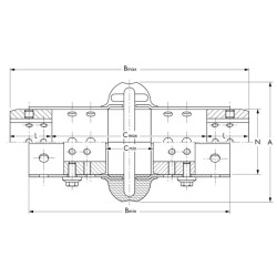 Jungiamasis elementas Viva VS170 1 vnt.  2 pusės  varžtai, tarpiklis el 84974170000