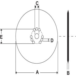 Disko skersmuo  350 mm, Accord AC497955