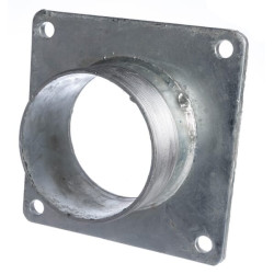 4 colių kvadratinis flanšas ir srieginis galas L75 mm 4306000KR