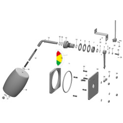Lygio indikatorius L  1300 mm su jutikliu ARZO0434130150S